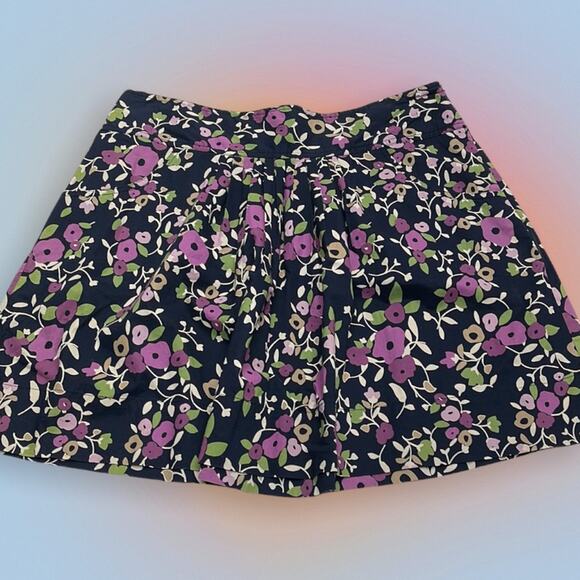 LOFT Dresses & Skirts - LOFT Women’s 8 Purple / Blue Floral Lightweight Cotton Skirt